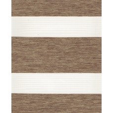 Ролеты тканевые Сильвер зебра цвет коричневый