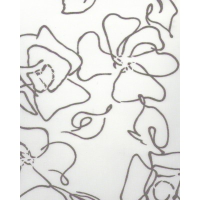Тканевые ролеты Флора цвет серый